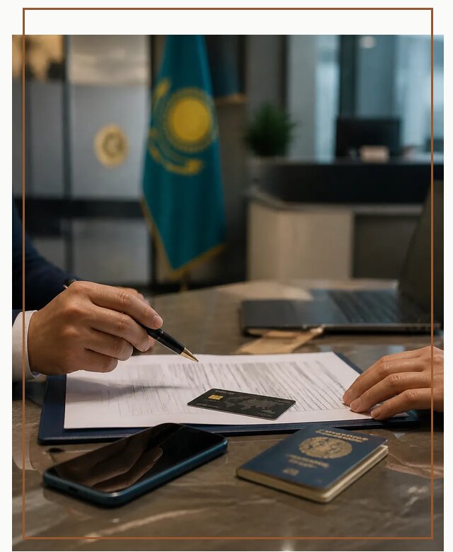 Открытие счета и банковской карты в Казахстане в Гудермесе